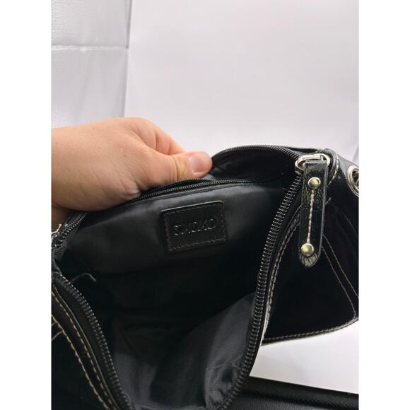 Vintage Y2K XOXO Shoulder Bag Black Chain Strap Punk Retro Cottagecore Boho - Picture 3 of 5